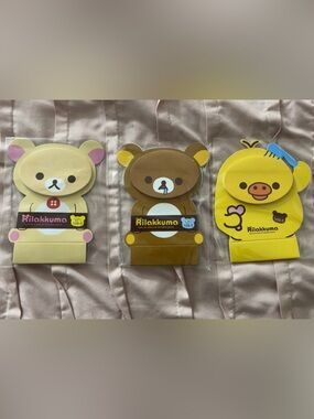 Rilakkuma Sticky Note Set – Yellow, Brown, Cream